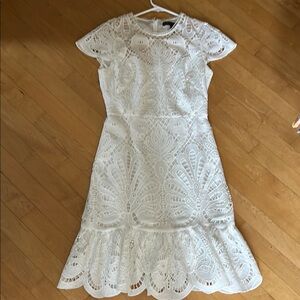 White House, Black Market White Lace Dress